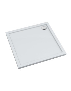 SCHEDPOL, SCHEDLINE COLLECTION Estima Brodzik kwadratowy Stabilsound Plus ® 80x80cm, biały.