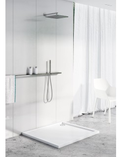 SCHEDPOL, SCHEDLINE COLLECTION Estima Brodzik kwadratowy Stabilsound Plus ® 80x80cm, biały.