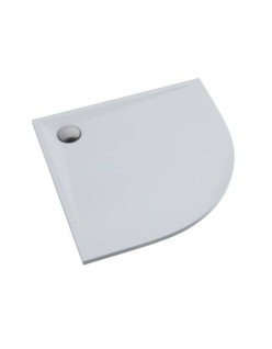 SCHEDPOL, SCHEDLINE COLLECTION Libra Smooth White Brodzik półokrągły Stabilsound Plus ® 90x90cm, biały.