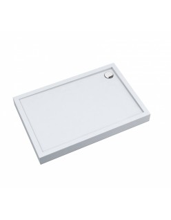SCHEDPOL, SCHEDLINE COLLECTION Cameron White Brodzik prostokątny Stabilsound® 80x120x12cm, biały.