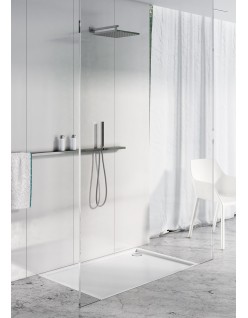 SCHEDPOL, SCHEDLINE COLLECTION Estima Brodzik prostokątny Stabilsound Plus ® 80x140x4,5cm, biały.
