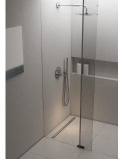 SCHEDPOL, SCHEDLINE COLLECTION Slight Line (S1) Brodzik kwadratowy Stabilsound ® 80x80x5cm