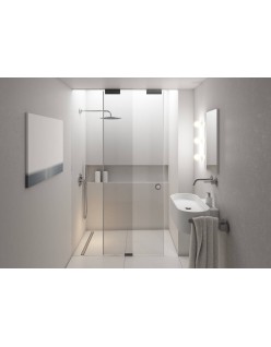 SCHEDPOL, SCHEDLINE COLLECTION Slight Line (S1) Brodzik kwadratowy Stabilsound ® 80x80x5cm