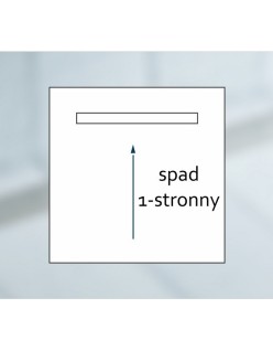 SCHEDPOL, SCHEDLINE COLLECTION Slight Line (S1) Brodzik kwadratowy Stabilsound ® 80x80x5cm