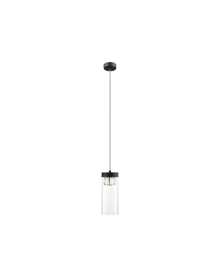 ZUMA LINE Lampa wewnętrzna wisząca GEM, P0389-01D-P7AC, czarny. ZUMA LINE Lampa wewnętrzna wisząca GEM, P0389-01D-P7AC, czarny.