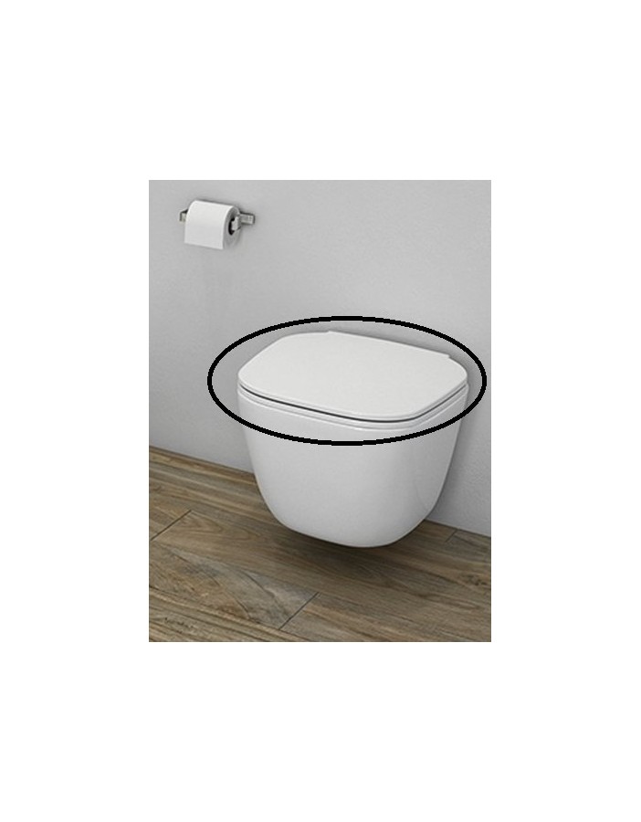 RAK CERAMICS One Deska WC wolnoopadająca slim, biały. RAK CERAMICS One Deska WC wolnoopadająca slim, biały.