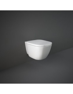 RAK CERAMICS Zestaw One Miska WC podwieszana 52x37 cm, rimless + deska standard bez w/o, biały połysk. 