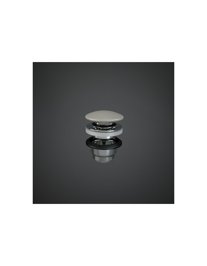 RAK CERAMICS Duo Korek klik-klak z maskownicą ceramiczną, DUO000505A, beżowy mat. RAK CERAMICS Duo Korek klik-klak z maskownicą ceramiczną, DUO000505A, beżowy mat.