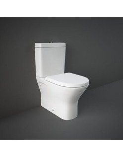 RAK CERAMICS Zestaw Resort Kompakt: Miska WC rimless 60x36cm do compactu + zbiornik do kompaktu + deska WC slim wolnoopadająca.