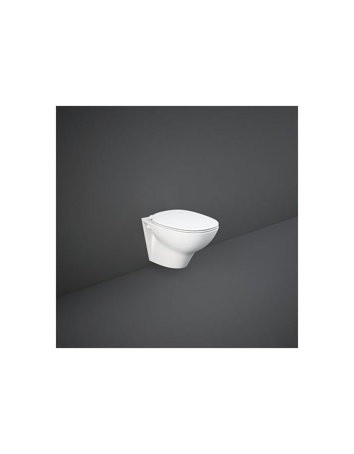 RAK CERAMICS Zestaw Morning Miska WC 52x37 cm podwieszana, rimless, biały połysk + deska WC slim wolnoopadająca. RAK CERAMICS Zestaw Morning Miska WC 52x37 cm podwieszana, rimless, biały połysk + deska WC slim wolnoopadająca.