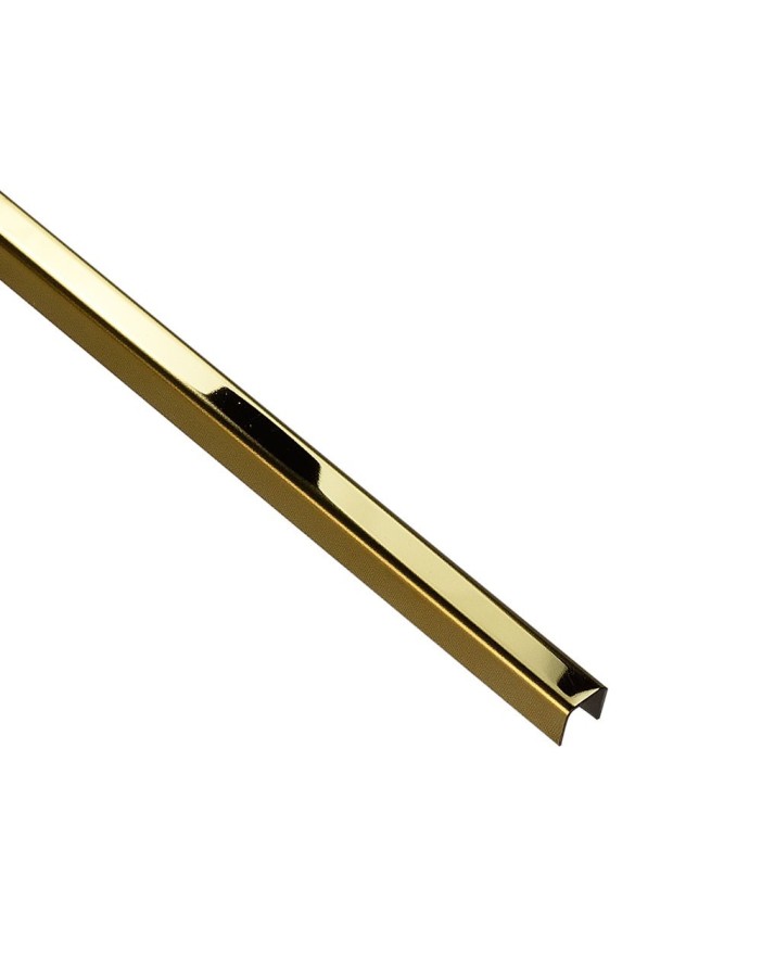 PROFIL DESIGN Listwa dekoracyjna GOLD 10mm, stal polerowana lustro, 270cm. PROFIL DESIGN Listwa dekoracyjna GOLD 10mm, stal polerowana lustro, 270cm.