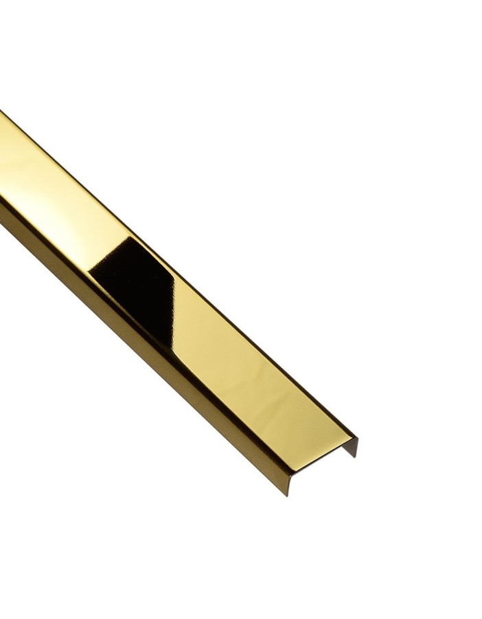 PROFIL DESIGN Listwa dekoracyjna GOLD 23mm, stal polerowana lustro, 270cm. PROFIL DESIGN Listwa dekoracyjna GOLD 23mm, stal polerowana lustro, 270cm.