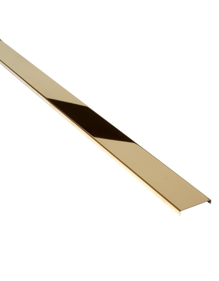 PROFIL DESIGN Listwa dekoracyjna GOLD 50mm, stal polerowana lustro, 270cm. PROFIL DESIGN Listwa dekoracyjna GOLD 50mm, stal polerowana lustro, 270cm.