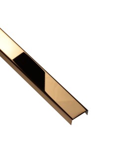 PROFIL DESIGN Listwa dekoracyjna COOPER 23mm, stal polerowana lustro, 270cm.