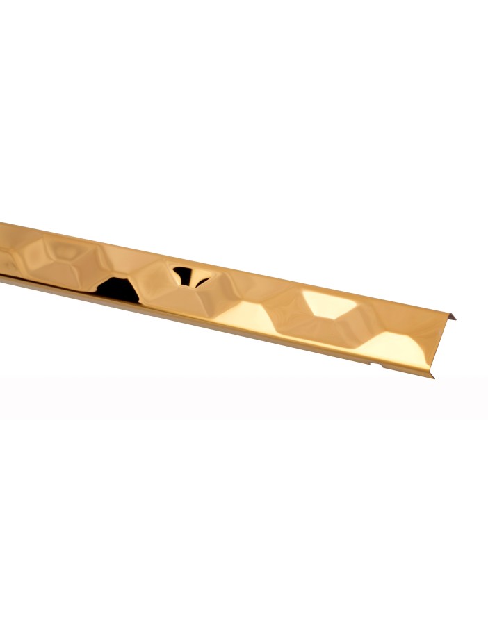 PROFIL DESIGN Listwa dekoracyjna GOLD 3D 30mm, stal polerowana lustro, 270cm. PROFIL DESIGN Listwa dekoracyjna GOLD 3D 30mm, stal polerowana lustro, 270cm.