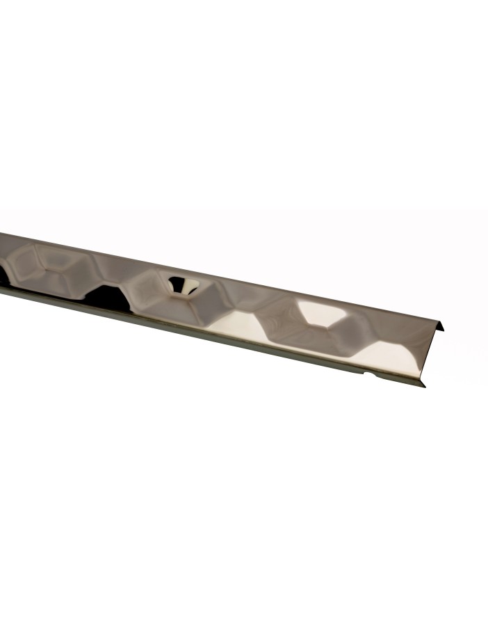 PROFIL DESIGN Listwa dekoracyjna ANTRACYT 3D 30mm, stal polerowana lustro, 270cm. PROFIL DESIGN Listwa dekoracyjna ANTRACYT 3D 30mm, stal polerowana lustro, 270cm.