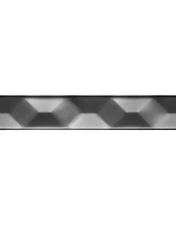 PROFIL DESIGN Listwa dekoracyjna ANTRACYT 3D 30mm, stal polerowana lustro, 270cm.