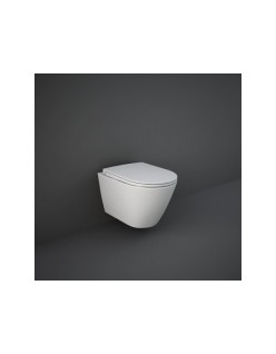 RAK CERAMICS Zestaw Resort Miska WC podwieszana 52x36 cm, rimless + deska slim wolnopadająca. 