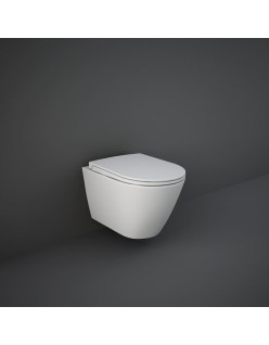 RAK CERAMICS Zestaw Feeling Miska WC podwieszana Rimless 52x36 cm, deska WC, FEEL1SET, biały mat.