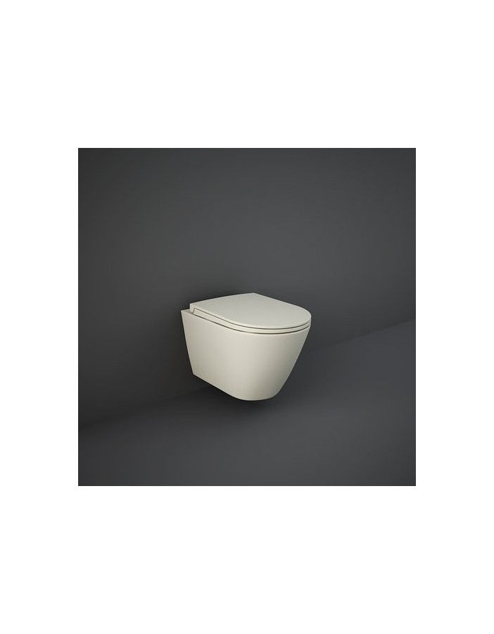 RAK CERAMICS Feeling Miska WC podwieszana 52x36 cm, rimless, beżowy mat RAK CERAMICS Feeling Miska WC podwieszana 52x36 cm, rimless, beżowy mat