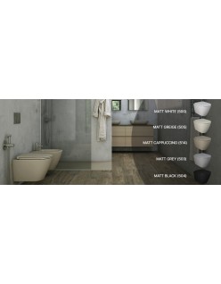 RAK CERAMICS Feeling Miska WC podwieszana 52x36 cm, rimless, beżowy mat