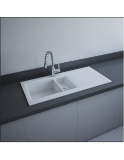 RAK CERAMICS RAK DREAM 1 Zlewozmywak ceramiczny 101x51 cm, DRE1BIP, alpejska biel. WYSYŁKA w 24h GRATIS !!!