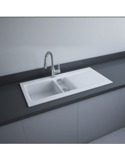 RAK CERAMICS RAK DREAM 1 Zlewozmywak ceramiczny 101x51 cm, DRE1BIM, biały mat. WYSYŁKA w 24h GRATIS !!!