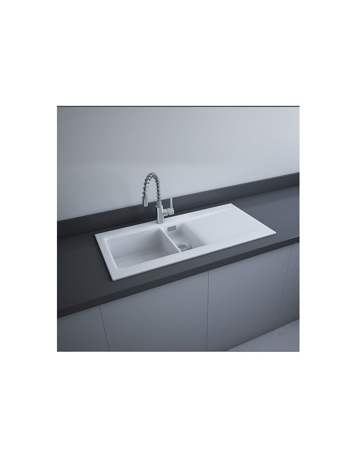 RAK CERAMICS RAK DREAM 1 Zlewozmywak ceramiczny 101x51 cm, DRE1BIM, biały mat. WYSYŁKA w 24h GRATIS !!! RAK CERAMICS RAK DREAM 1 Zlewozmywak ceramiczny 101x51 cm, DRE1BIM, biały mat. WYSYŁKA w 24h GRATIS !!!