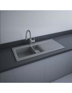 RAK CERAMICS RAK DREAM 1 Zlewozmywak ceramiczny 101x51 cm, DRE1SZM, szary mat. WYSYŁKA w 24h GRATIS !!!