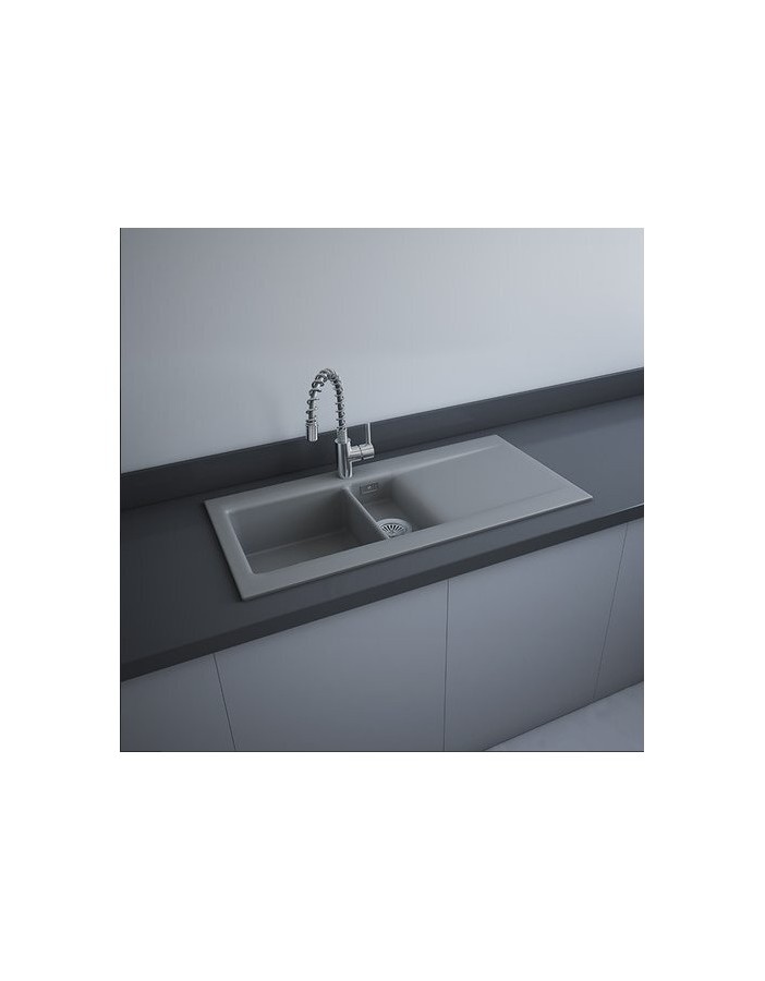 RAK CERAMICS RAK DREAM 1 Zlewozmywak ceramiczny 101x51 cm, DRE1SZM, szary mat. WYSYŁKA w 24h GRATIS !!! RAK CERAMICS RAK DREAM 1 Zlewozmywak ceramiczny 101x51 cm, DRE1SZM, szary mat. WYSYŁKA w 24h GRATIS !!!