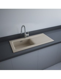 RAK CERAMICS RAK DREAM 2 Zlewozmywak ceramiczny z ociekaczem 101x51 cm, DRE2BEM, cappucino mat. WYSYŁKA w 24h GRATIS !!!