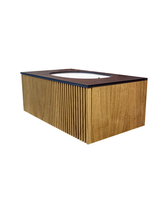 Wooden Szafka wisząca z umywalką podblatową, 80x40x50cm Wooden Szafka wisząca z umywalką podblatową, 80x40x50cm
