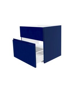 SMOOTH Szafka wisząca z umywalką podblatową - komplet, 80x50x53,5 cm, Imperium.