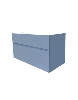 SMOOTH Szafka wisząca z umywalką podblatową - komplet, 100x50x53,5 cm, Imperium.