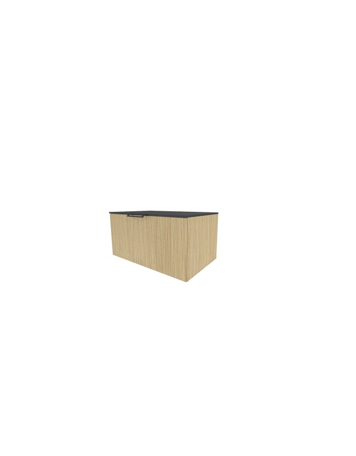 WOODEN Classic Szafka drewniana wisząca z umywalką podblatową - korpus, 100x38,5x50 cm, Imperium.