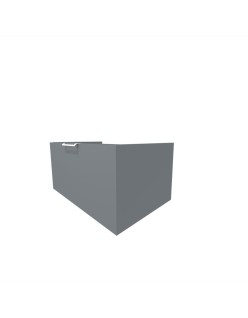 WOODEN Classic Szafka wisząca z płyty MDF - korpus, 80x38,5x50 cm, Lamele, Imperium.