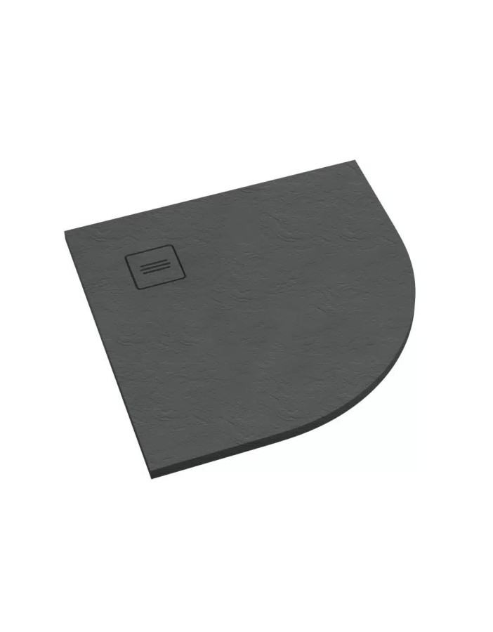 Brodzik kompozytowy Stabilsound Plus® Protos Grey Stone 90x90x3,5 cm R55, półokrągły Brodzik kompozytowy Stabilsound Plus® Protos Grey Stone 90x90x3,5 cm R55, półokrągły