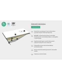 Schedpol Schedline Collection Protos White Stone 80x80x3,5 cm, szary kamień