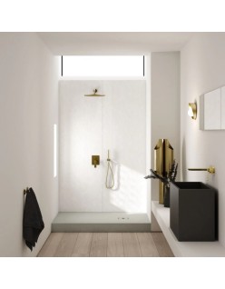 Schedpol Schedline Collection Brodzik akrylowy NonLimits White Stone 80x80x12 cm, kwadratowy