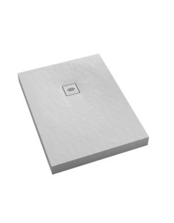 Schedpol Schedline Collection Brodzik akrylowy NonLimits White Stone 80x100x12 cm, prostokątny