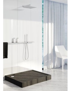 SCHEDPOL, SCHEDLINE COLLECTION Cameron White Brodzik prostokątny Stabilsound® 80x100x12cm, biały.
