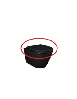 RAK CERAMICS Feeling Deska WC wolnoopadająca slim, czarny mat