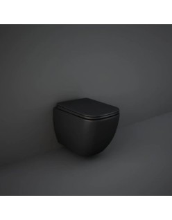 RAK CERAMICS FEELING METROPOLITAN Miska WC podwieszana Rimless czarny mat (504) &deska WC w/o czarny mat WYSYŁKA GRATIS!!!