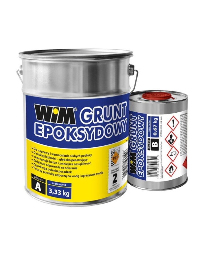 WIM GRUNT EPOKSYDOWY 4KG (A+B) WIM GRUNT EPOKSYDOWY 4KG (A+B)