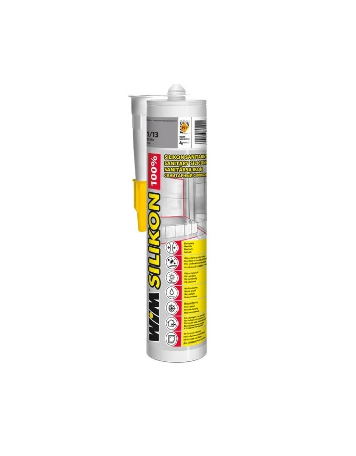 WIM SILIKON SANITARNY 100% BEZBARWNY 310ML WIM SILIKON SANITARNY 100% BEZBARWNY 310ML