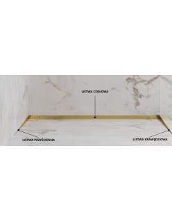 PROFIL DESIGN Dekoratívna lišta GOLD 10mm, zrkadlová leštená oceľ, 270cm.