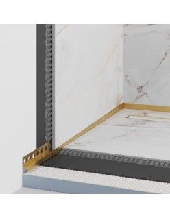 PROFIL DESIGN Dekoratívna lišta GOLD 10mm, zrkadlová leštená oceľ, 270cm.
