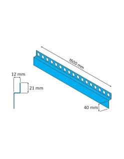 PROFIL DESIGN Dekoratívna lišta GOLD 10mm, zrkadlová leštená oceľ, 270cm.