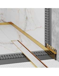 PROFIL DESIGN Dekoratívna lišta GOLD 10mm, zrkadlová leštená oceľ, 270cm.