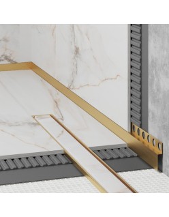 PROFIL DESIGN Dekoratívna lišta GOLD 10mm, zrkadlová leštená oceľ, 270cm.